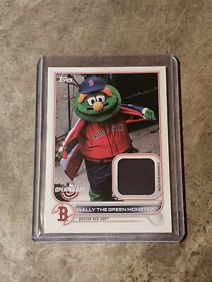 #ad 2023 Topps Opening Day Wally the Green Monster Worn Memorabilia Relic #MR WGM $12.99