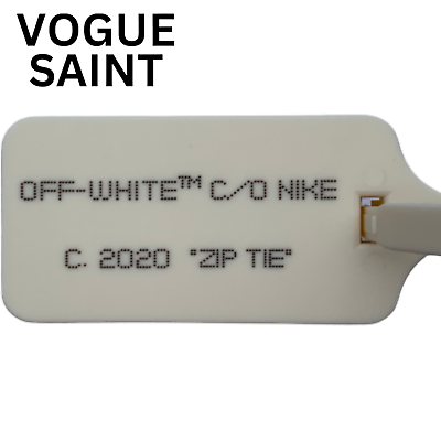 #ad FAST SHIPPING quot;The Tenquot; ZIP TIE TAG Cream 2020 Replacement Nike x Off White $17.95
