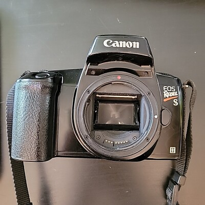 #ad Canon EOS Rebel S II SLR 35mm Film Camera BODY ONLY TESTED WORKING $19.99