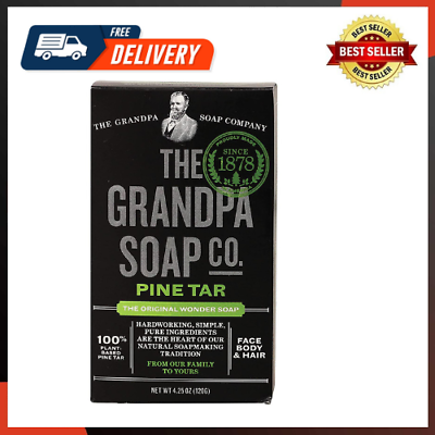 #ad NEW Soap Pine Tar 4.25 oz Pack of 4 easy to use and handle $23.41