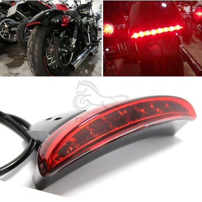#ad 1Pc Motorcycle Fender Tail Light LED Turn Signal Brake For Harley Chopped Bobber $16.11