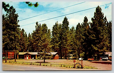 #ad Salem Oregon Circle 5 Campground amp; Trailer Park Tall Pine Wagon Wheel 1960s $6.00