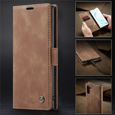 #ad Magnetic Flip Cover Leather Wallet Stand Case For Galaxy S22 Ultra Note 10 Plus $12.95