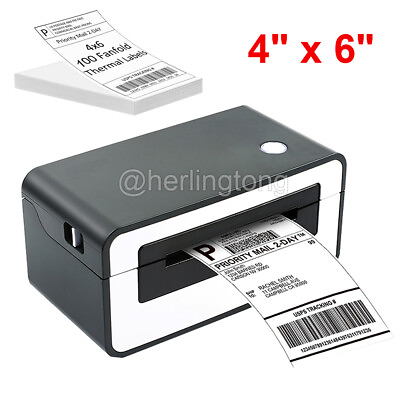 #ad 4quot; x 6quot; Thermal Shipping Label Printer 4x6 Label Printer with 100pcs Labels USA $59.99
