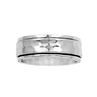 #ad Spinner Solid 925 Sterling Silver Handmade Meditation Band Perfect Ring SA 1501 $10.29