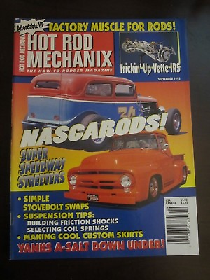 #ad Tex Smith#x27;s Hot Rod Mechanix Magazine September 1995 Nascarods Vette IRS W3 Z8 $5.99