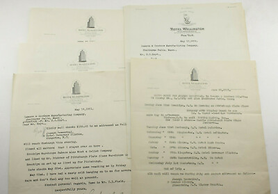 #ad 1931 Lamson Goodnow Hotel Wellington NYC Letters Heraldic Lion Ephemera P1566H $14.95