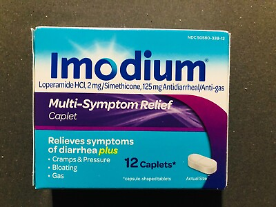 #ad Imodium Multi Symptom Relief Anti Diarrheal Medicine Caplets 12 Caplets $13.99
