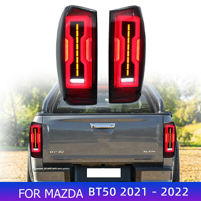 #ad For Mazda BT50 2020 2021 2022 LED Tail Lights Black Smoke OE Style Brake Lamps $265.00