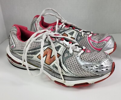 #ad New Balance Running Shoes Abzorb 1224 WR1224ST Women#x27;s Size 9 Silver Pink $14.00