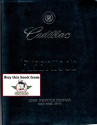 #ad 1994 Cadillac Fleetwood Factory OEM Shop Service Repair Maintenance Manual $24.95