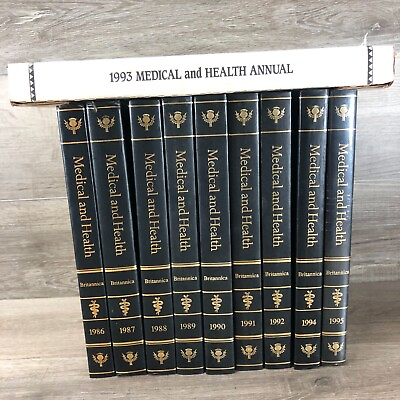 #ad Lot of 10 Vintage Medical and Health Britannica Books 1986 1995 Encyclopedia $67.49