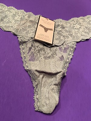 #ad NEW VICTORIA’S SECRET GREEN LACE amp;COTTON THONG PANTIES ONE SIZE FITS MOST $10.39