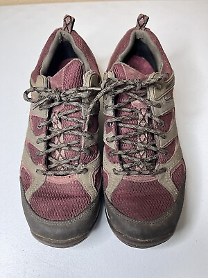 #ad Chaco Hiking Shoe Sneaker 10 Womens Trail Burgundy Wine Tan Shoes $19.99