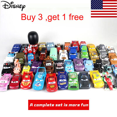 #ad Disney Pixar Cars Lot Lightning McQueen 1:55 Diecast Model Car Toys Boy Loose $6.38