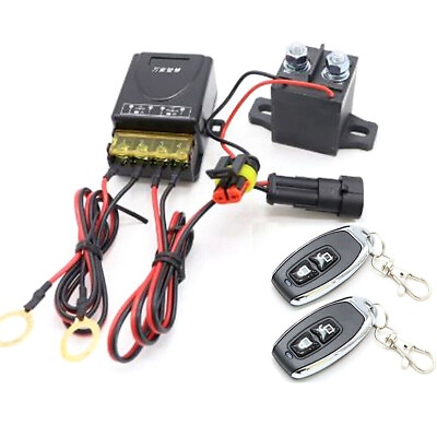 #ad Wireless Remote Controls Battery Isolator Car Disconnect Master Cut off Switch $35.90