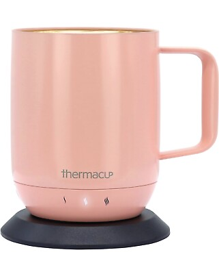 #ad Thermacup Temperature Controlled Coffee Mug with Lid. 14 oz Sunset Pink $58.99