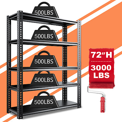 #ad #ad Adjustable Shelving Heavy Duty Metal Storage Shelves Utility Warehouse 4 5 Tier $68.99