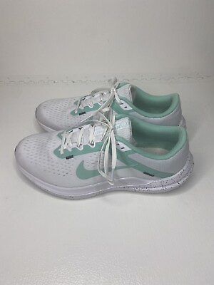 #ad Nike Air Winflo 10 Womens Size 10 Shoes White Emerald Rise $46.00