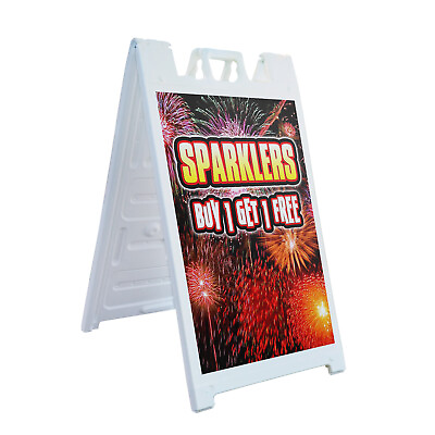 #ad A frame Sidewalk Sparklers Buy 1 Get 1 Free 24quot; x 36quot; Double Sided A Frame Sidew $189.99