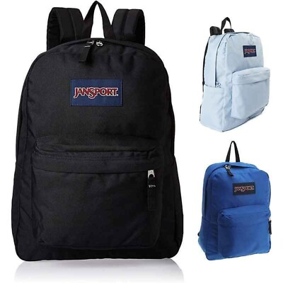 #ad New JanSport Superbreak School Backpack Black $18.99