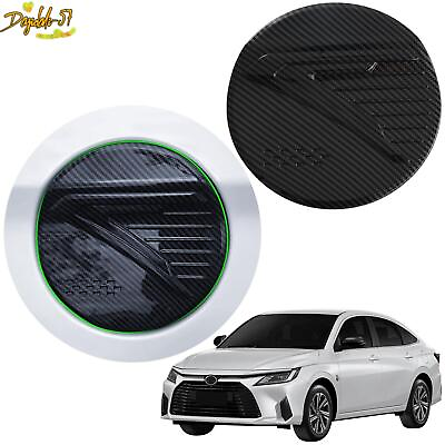 #ad For Toyota Yaris Ativ 2023 ABS Imitate Carbon Fiber Fuel Oil Gas Tank Cap Cover $25.86