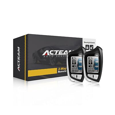 #ad Acteam 2 Way LCD Car Alarm System Car Security with Remote Start System DC12V... $136.38