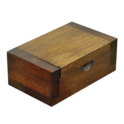 #ad Vintage Wooden Jewelry Box Trinket Box Desktop Jewelry Container Sundries Case $9.39
