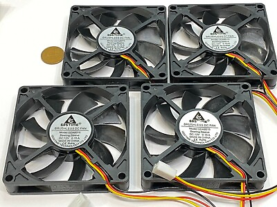 #ad 4 x Computer Fan 12V 8015 3Pin 80x80x15mm Brushless Axial 8mm DC cpu Cooling G7 $18.19