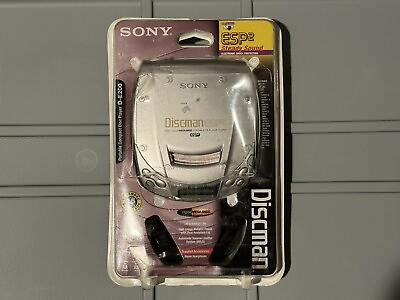 #ad Sony Discman D E200 SC Portable Compact Disc CD Player ESP2 NEW SEALED READ $99.95