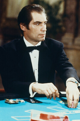 #ad Timothy Dalton 18x24 Poster As Bond Playing Cards $24.99