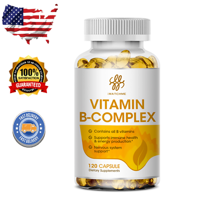 #ad Vitamin B Complex Supplement Super B Vitamin Immune Boost Energy Metabolism $13.99