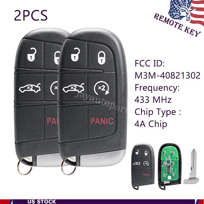#ad 2x for Dodge Charger Challenger 2019 2023 Remote Key Fob M3M 40821302 68394195 $31.89