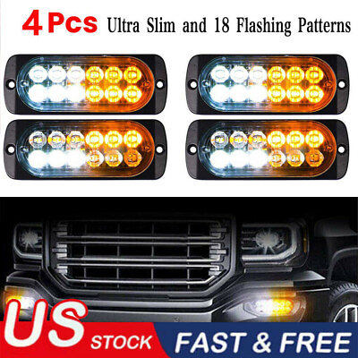 #ad #ad Car 12 LED Strobe Ligtht Lamps Surface Mount Flashing Lights For Truck Pickup $16.99