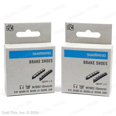 #ad Two 2 Pack Shimano M70R2 Severe Condition V Brake Pads fit XTR XT LX Deore DXR $14.50