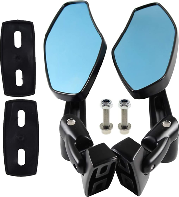 #ad Motorcycle Mirrors Racing Rearview Mirrors CNC Aluminum anti Glare Side $43.99