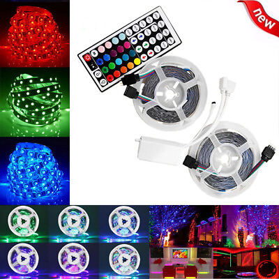 16.4quot; LED Strip Lights Remote Control Bedroom for Indoor Outdoor Use $5.98