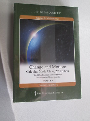 #ad The Great Courses Change amp; Motion Calculus Made Clear 4 DVD Course Guidebook NEW $19.99