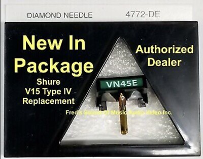 #ad NEW Shure V15 Type IV VN45E 4772DE Pfanstiehl Turntable Needle Best Replacement $49.95
