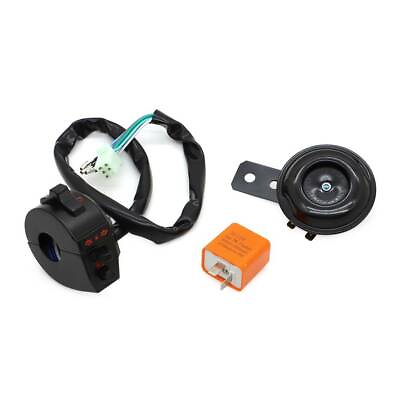Universal Motorcycle Light Turn Signal Switch Relay Horn Kit For 7 8quot; handlebars $16.99