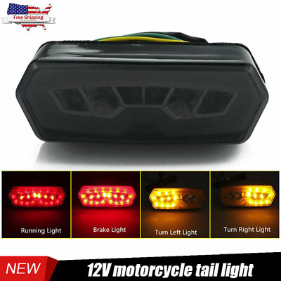 #ad Motorcycle LED Brake Tail Light Turn Signal Integrated For Honda Grom 125 MSX US $15.98