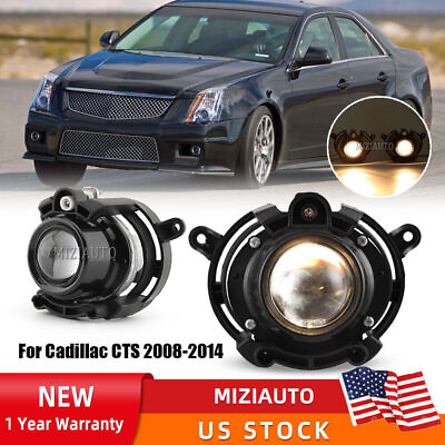 #ad Pair Clear Lens Bumer Fog Light Lamps For Cadillac CTS 2008 2014 LeftRight Side $23.62
