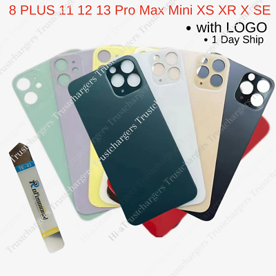 #ad Big Hole Back Glass Battery Cover Replacement For iPhone 8 XR XS 11 12 13 ProMax $8.23
