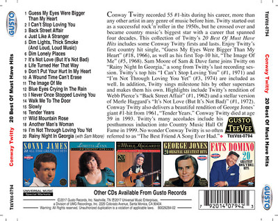 #ad Conway Twitty 20 Best Of Must Have Hits New CD $13.63
