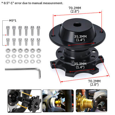 Racing Adapter Snap Off Boss Kits Universal Car Steering Wheel Quick Release Hub $19.97