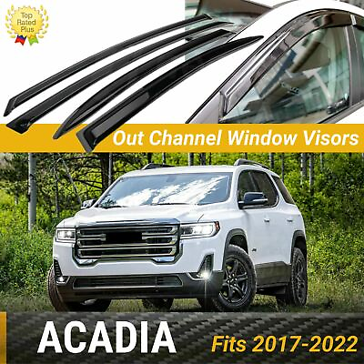 #ad For GMC Acadia 2017 2022 WINDOW VISOR VENT SUN WIND RAIN GUARD DEFLECTOR $39.99