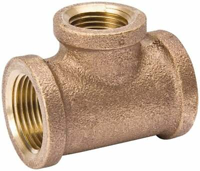 #ad 1 x 3 4quot; Red Brass Pipe Tee MPT Ends 125 psi Red Brass Finish Class 125 $49.89