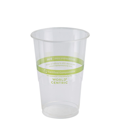 #ad 100% Compostable Cups by World Centric Made from Ingeo PLA for Cold Drinks 9 $222.76