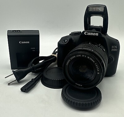 #ad Canon EOS 2000D 24.1MP DSLR Camera EF S 18 55mm f 3.5 5.6 III Lens Charger $329.99
