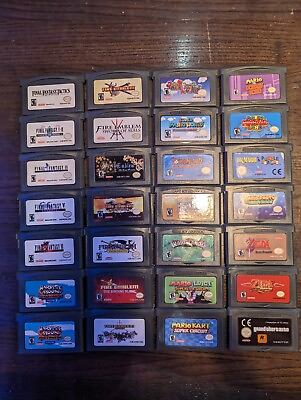#ad Nintendo GBA Gameboy Advance Games Bundle Variety Rare Titles Tested Working $28.00